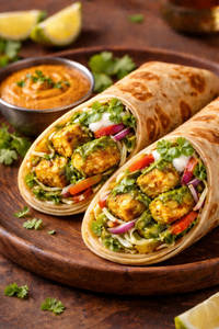 Tangy Mint Paneer Roll