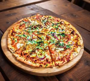 Chicken cheese combination pizza