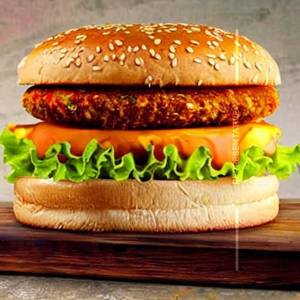 Veg Pattery Cheese Burger