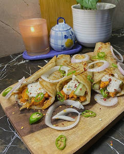 Veg Seekh Kebab Rumali Roll