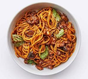 Schezwan Mushroom Noodles
