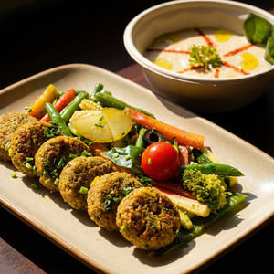 Baked Falafel & Hummus
