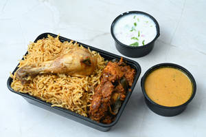 Andhra Chicken Biryani Chicken Fry