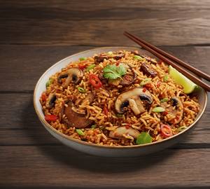 Schezwan Mushroom Fried Rice