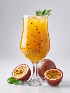 Passion fruit milk shake