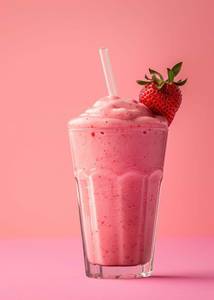 Strawberry milk shake