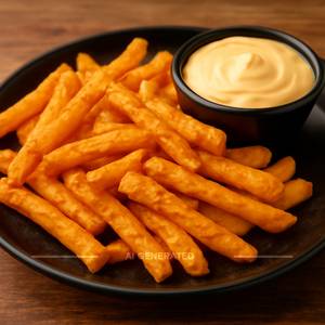 Peri Peri Fries (With Cheese Dip)