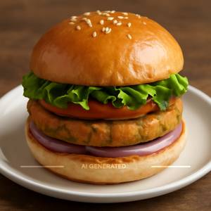 Veg patty burger