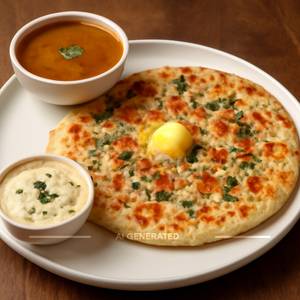 Butter mixed uttapam