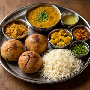 Dal bati thali