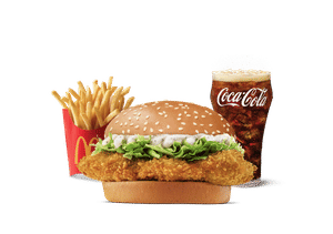 Crispy Chicken Burger Meal (M)