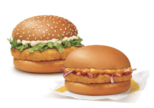 Chicken Surprise Burger + McChicken Burger