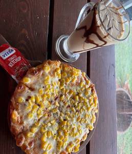 Corn Pizza Small Size +Cold Coffe