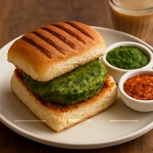 Makka Palak Grilled Vada Pav 