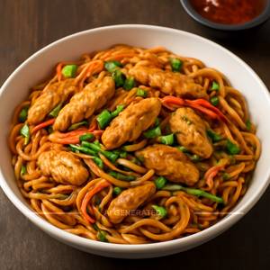 Chilli Garlic Noodles Chicken