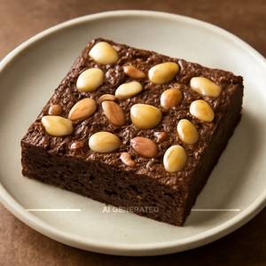 Macadamia almonds brownie