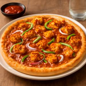 Paneer schezwan pizza