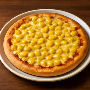 Golden corn pizza