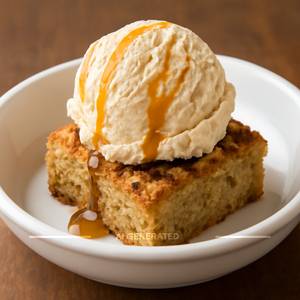 Brownie Cake With Ice Cream