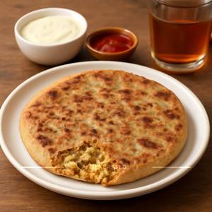 2 Onion Paratha with 2 Aloo Paratha