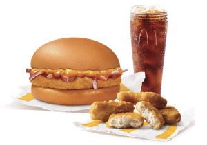 Chicken Surprise Burger + 4 Pc Chicken McNuggets + Coke