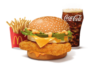 McSpicy Premium Burger Chicken Combo