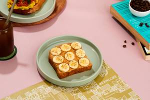 Peanut Butter And Banana On Sourdough Toast