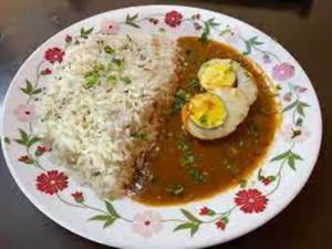 Jeera Rice + Egg Masala Curry 2pcs