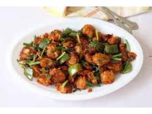 Dry Chilli Mushroom