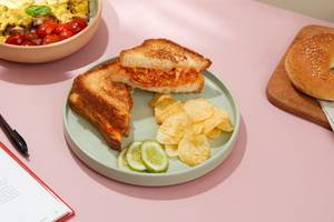 Harissa Grilled Cheese &chicken Sourdough Sandwich