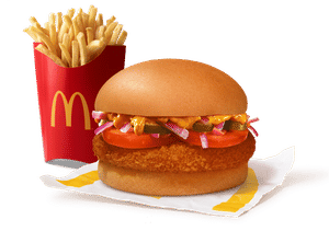 Mexican McAloo Tikki Burger + Fries (L)