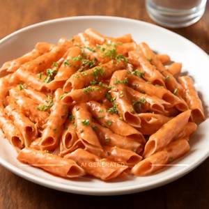 Pink sauce pasta