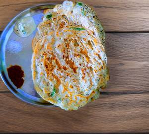 2 Egg Wheat dosai with sambar 