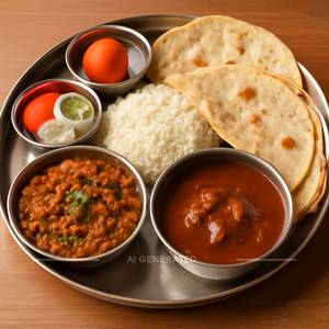 Mutton Kheema Thali