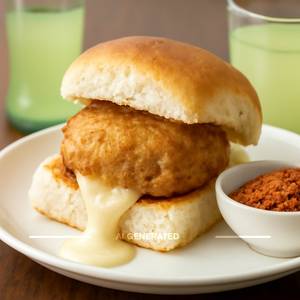 Cheese Brust Vada Pav (chef Special)