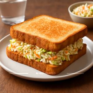 Coleslaw sandwich