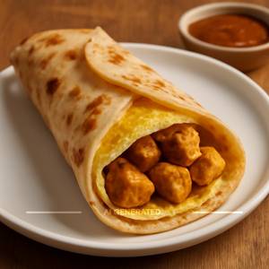 Double Egg Paneer Roll