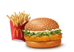 McChicken Burger + Fries (M)