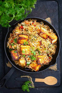 Paneer Tikka Biryani With Raita(full)
