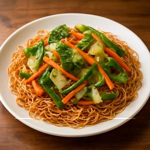 Pan Fried Noodles Vegetable