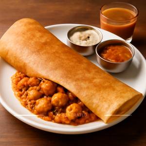 Butter Paneer Masala Dosa
