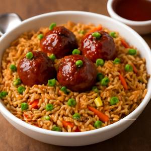 Veg Manchurian Fried Rice