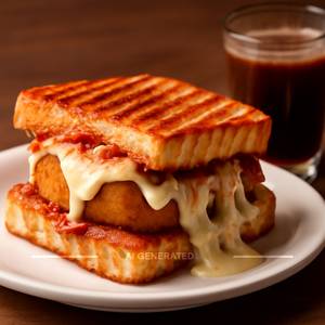 Schezwan Cheese Grill Vada Pav