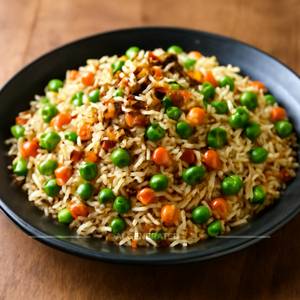 Burnt Garlic Rice Vegetable