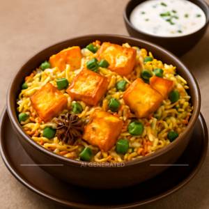 Paneer biryani