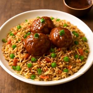 Veg Manchurian Fried Rice