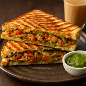 Veg Grilled Masala Sandwich