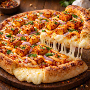 Tandoori Paneer Cheese Burst Pizza