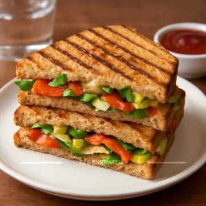 Vegetarian Grilled Sandwich