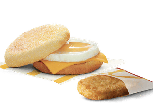 Egg & Cheese McMuffin + Hashbrown